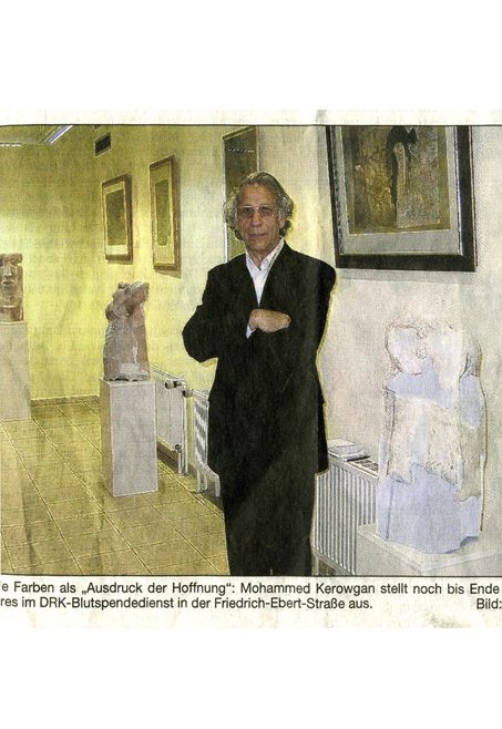 Exhibitions of Dr. Mohammad Grogan in German newspapers